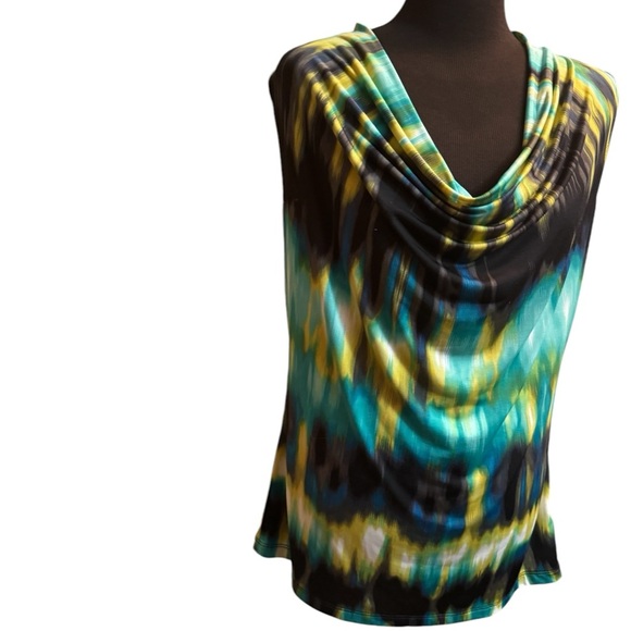 WORTHINGTON Women’s Petite Small Cowl Tank Multicolor Wardrobe Career Capsule - Picture 4 of 11